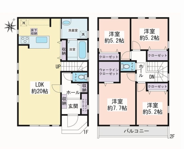 大和市西鶴間4丁目8期　新築分譲住宅　2号棟