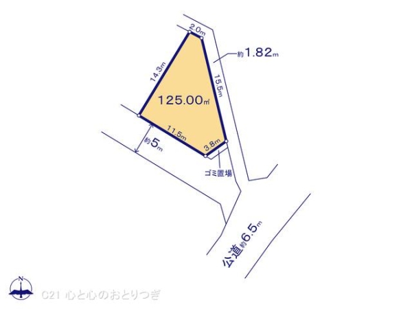 町田市上小山田町の土地