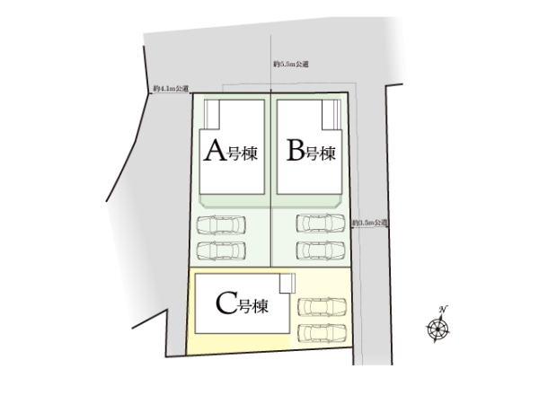 相模原市南区新戸　新築分譲住宅　C号棟