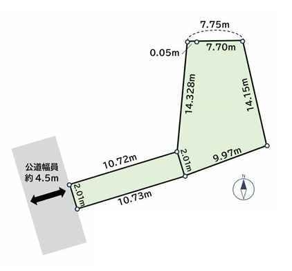 相模原市南区上鶴間本町7丁目 建築条件なし売地