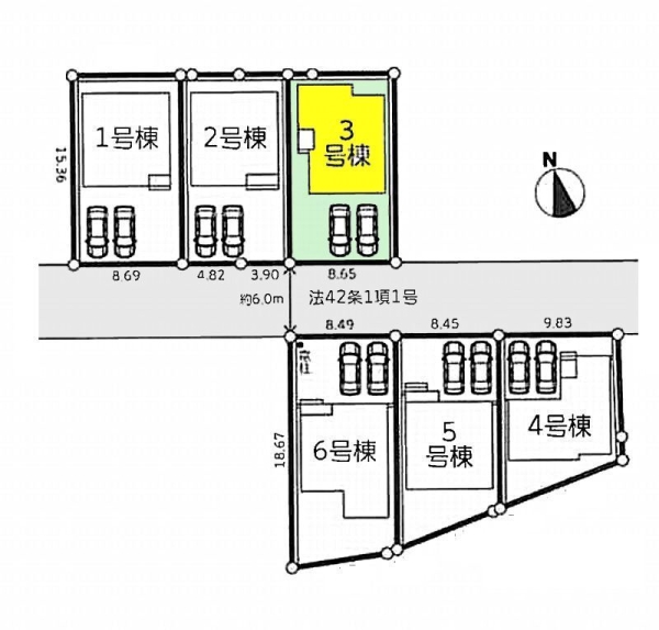 大和市下鶴間　新築戸建　全6棟　3号棟
