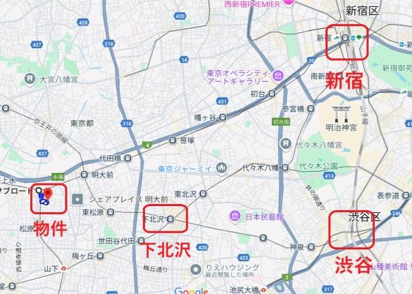 世田谷区松原３丁目の土地