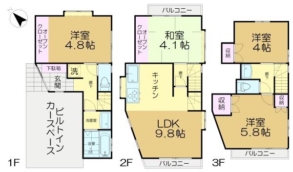 世田谷区鎌田２丁目の中古一戸建て