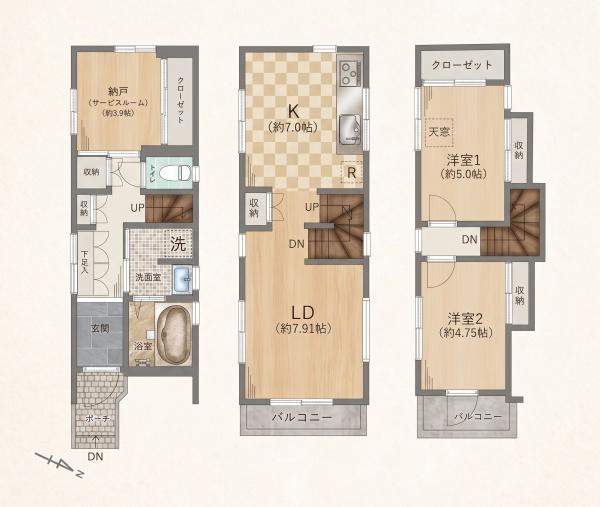 世田谷区千歳台５丁目の中古一戸建て