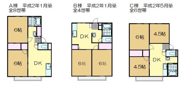 旭市　トクスイハイツ　3棟一括