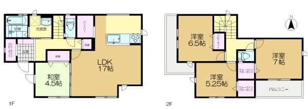 酒々井町上岩橋3期　新築戸建　全6棟　1号棟