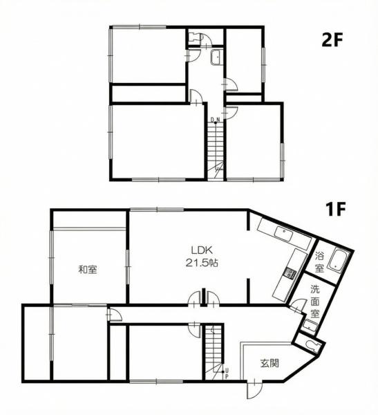 四街道市大日　大型中古戸建　住宅倉庫付き
