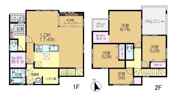 佐倉市臼井2期　新築戸建　全1棟　1号棟