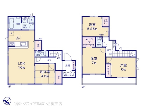 佐倉市グラファーレ井野28期2棟2号棟新築戸建全2棟