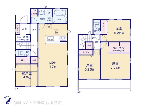 佐倉市グラファーレ城内町4期2棟1号棟新築戸建全2棟