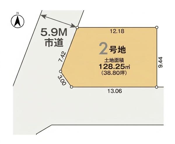 佐倉市表町　売地　全８棟　２号地