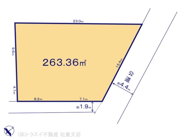佐倉市新臼井田5期　売地　全１区画　1号地