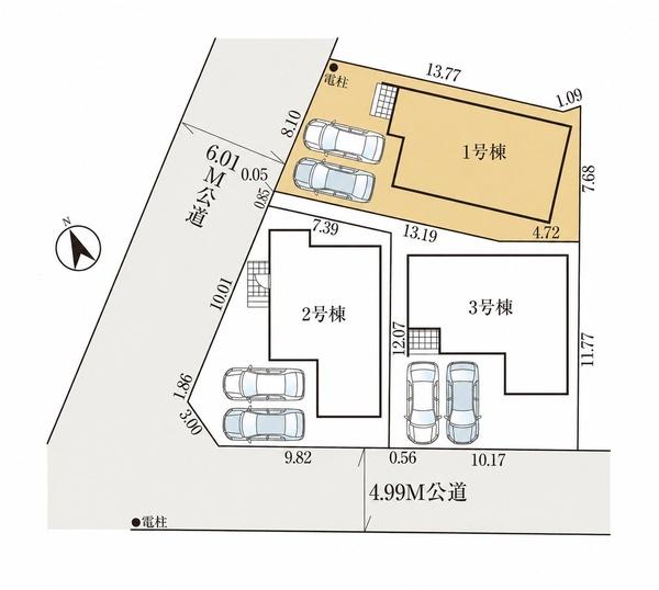 佐倉市山崎４期　全３棟　１号棟　グラファーレ山崎　新築戸建