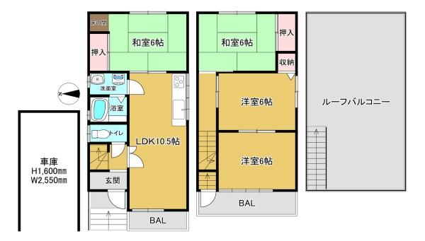 東大阪市六万寺町１丁目の中古一戸建て