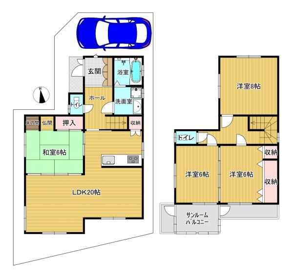 東大阪市上六万寺町の中古一戸建