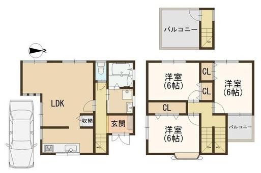 東大阪市六万寺町３丁目の中古一戸建
