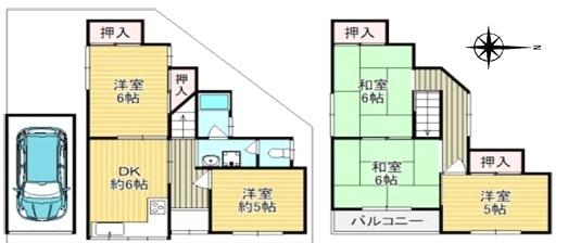 東大阪市六万寺町１丁目の中古一戸建て