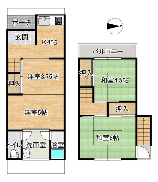 東大阪市鳥居町の中古テラスハウス