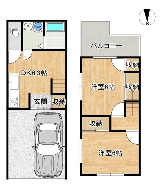 東大阪市新池島町１丁目の中古テラスハウス