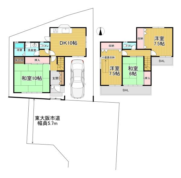 東大阪市旭町の中古一戸建て