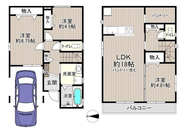 東大阪市下六万寺町３丁目の新築一戸建