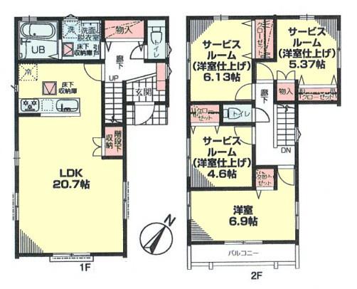 横浜市神奈川区中丸の新築一戸建