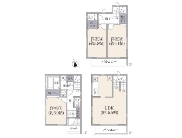 横浜市西区境之谷の中古一戸建