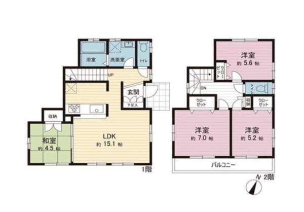 川崎市多摩区南生田２丁目の中古一戸建