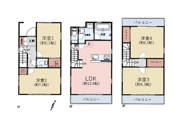 川崎市中原区上平間の中古一戸建