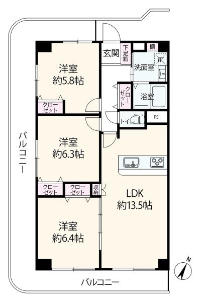 サンハイツ三渓園
