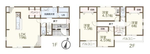 大和市西鶴間７丁目の新築一戸建