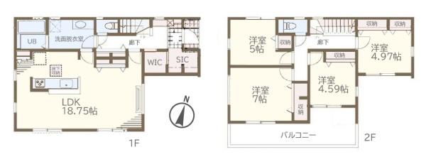 大和市西鶴間７丁目の新築一戸建