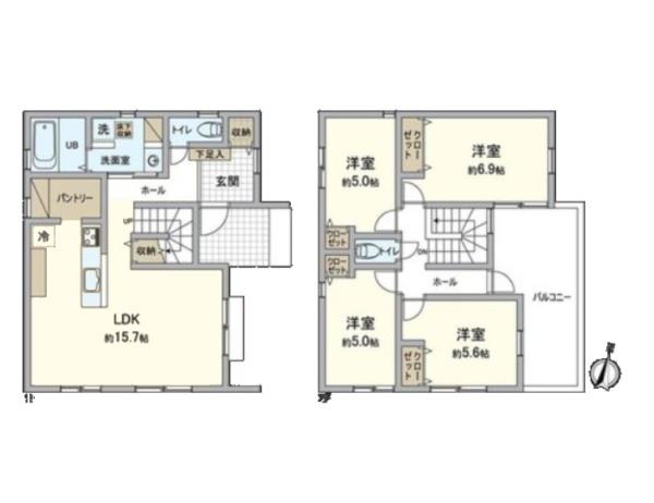 横浜市栄区鍛冶ケ谷１丁目の新築一戸建
