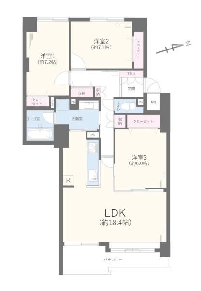 ルネ戸塚弥生台(間取り)