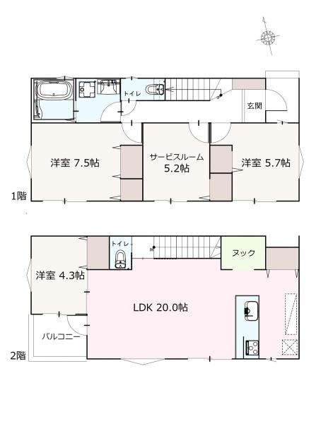 川崎市麻生区千代ケ丘６丁目の新築一戸建