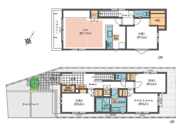 大和市福田2丁目の中古一戸建