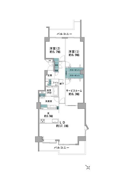 新多摩川ハイム１号棟