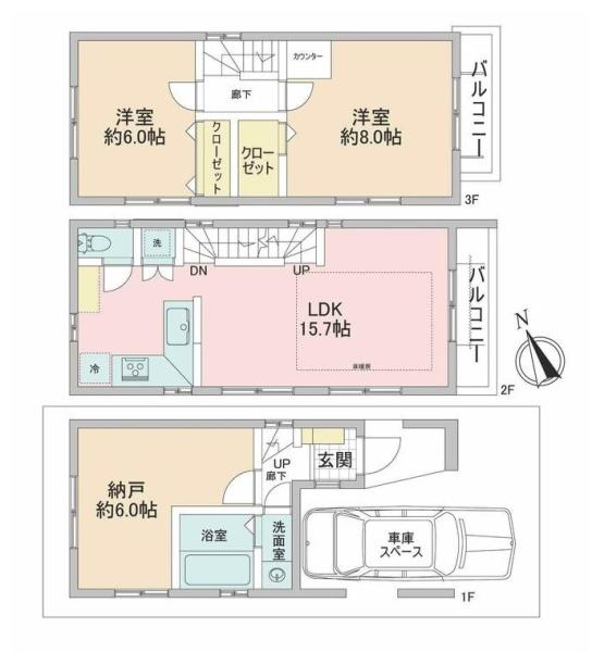 横浜市青葉区荏田町の中古一戸建
