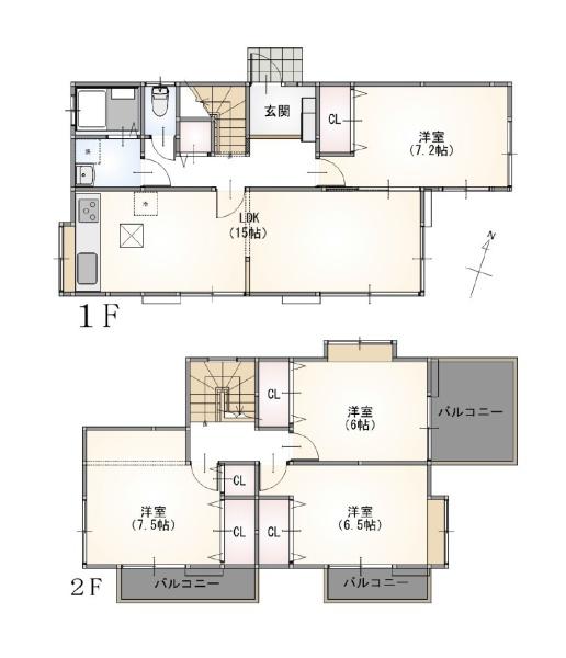 横浜市港北区仲手原2丁目の中古一戸建