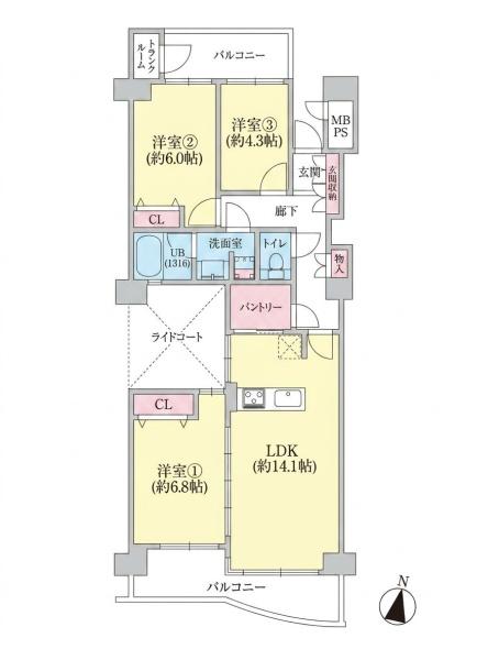 ハイネスアミティ鶴間壱番館