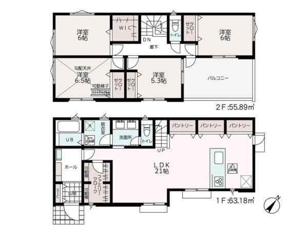 海老名市上今泉５丁目の新築一戸建