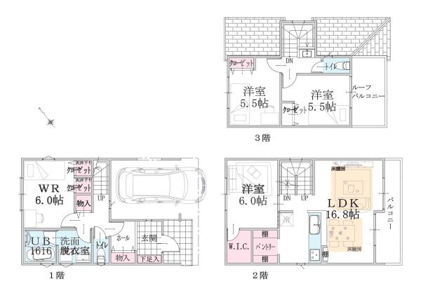 横浜市港北区鳥山町の新築一戸建