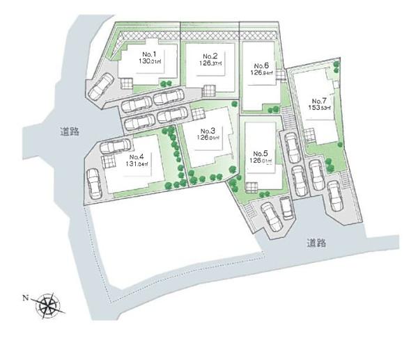 【3区画】全7区画#2台駐車OK#恩田駅歩8分