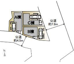 【A棟】＃ビルトイン車庫＃南道路面す＃日当たり◎＃都市ガス