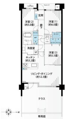 パークスクエア横濱いずみ中央【＃床暖房＃家具・エアコン1台】