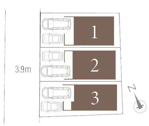 【1号棟】港南区新築戸建2台駐車可リビング階段