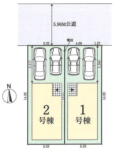 【2号棟】鶴見区新築戸建2台駐車可日当たり◎