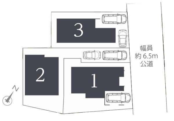 【1号棟】青葉区新築戸建ビルトイン車庫SIC南BL