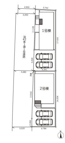 【1号棟】上和田新築戸建　2台駐車可　都市ガス