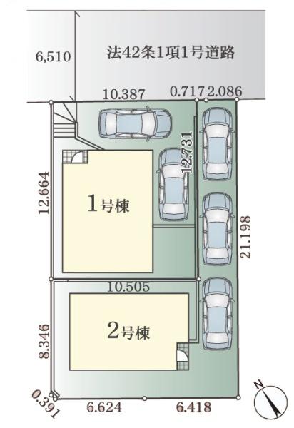 【2号棟】緑区新築戸建3台駐車可タグキールーバル
